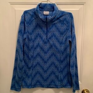 Stylish Blue Zigzag Columbia  Women's activewear fleece